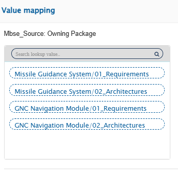 Package Selection Criteria Configuration